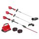 Milwaukee M18 FUEL 18V 8 in. Brushless Cordless Powered Edger w/ String Trimmer, Pole Hedge Trimmer, (2) 12.0 Ah Battery, Charger