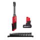 Milwaukee M12 FUEL INSIDER 12V Lithium-Ion 1/4 in.-3/8 in. Brushless Cordless Ratchet Extended Reach Box Ratchet w 5. 0Ah Battery