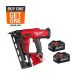 Milwaukee M18 FUEL 18-Volt Lithium-Ion Brushless Cordless Gen II 16-Gauge Angled Finish Nailer w/ High Output 6.0 Ah Battery
