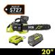 RYOBI 40V HP Brushless 20 in. Battery Chainsaw with 8.0 Ah Battery and Charger