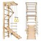 YOFE Indoor Toddler Kids Pikler Triangle Set Foldable Ladder Climbing Jungle Gym Climber with Slide, Swing and Monkey Bars