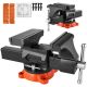 VEVOR Bench Vise 8 in. Jaw Width 8 in. Max Jaw Opening Multipurpose Vise with 360¬∞ Swivel Locking Base 3.7 in. Throat Depth
