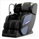 Noble House Sean Blue+Black PU Leather Massage Chair Recliner, Zero Gravity, Full Body Air Pressure, Bluetooth, Lights