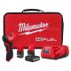 Milwaukee M12 FUEL 12V Lithium-Ion Brushless Cordless 1/4 in. Right Angle Die Grinder Kit w/ 5.0 Ah & 2.5 Ah Batteries