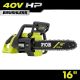 RYOBI 40V HP Brushless 16 in. Battery Cordless Electric Chainsaw (Tool Only)