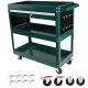 Damodpoy 3 Tier Rolling Tool Cart, 13.78in Industrial Commercial Service Tool Cart for Mechanics, Garage, Warehouse & Repair Shop