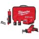 Milwaukee M12 FUEL 12V Lithium-Ion Brushless Cordless 1/4 in. Straight Die Grinder Kit w Two 2.0 Ah Batteries & Reciprocating Saw