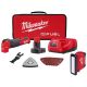 Milwaukee M12 FUEL 12V Lithium-Ion Cordless Oscillating Multi-Tool Kit w/ 4.0 Ah Battery, Charger, Accessories, Bag & ROVER Light