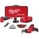 Milwaukee M12 FUEL 12V Lithium-Ion Cordless Oscillating Multi-Tool Kit with 4.0 Ah Battery, Charger, Bag & Reciprocating Saw