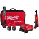 Milwaukee M12 FUEL 12V Lithium-Ion Brushless 3/8 in. Cordless Ratchet Kit with (2) 2. 0Ah Batteries, Charger, Bag & 3/8 Ratchet