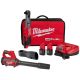 Milwaukee M12 FUEL 12V Lithium-Ion Brushless 1/2 in. Cordless Ratchet Kit with (2) 2. 0Ah Batteries, Charger, Bag & Spot Blower