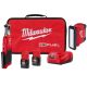 Milwaukee M12 FUEL 12V Lithium-Ion Brushless High Speed 3/8 in. Cordless Ratchet Kit w/(2) Batteries, Charger, Bag & ROVER Light