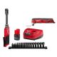 Milwaukee M12 FUEL INSIDER 12V Lithium-Ion Brushless 1/4-3/8 in. Extended Reach Box Cordless Ratchet Kit w/ Battery & Multi-Tool