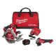 Milwaukee M18 FUEL 18V Lith-Ion Cordless 7-1/4 in. Circ Saw Kit w/ One FORGE 12. 0Ah Battery, Charger, & 4-1/2 in. /5 in. Grinder
