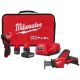 Milwaukee M12 FUEL 12V Lithium-Ion Brushless Cordless 1/4 in. Right Angle Die Grinder with M12 HACKZALL Cordless Reciprocating Saw