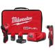 Milwaukee M12 FUEL 12V Lithium-Ion Brushless Cordless 1/4 in. Right Angle Die Grinder with M12 Cordless Right Angle Drill
