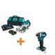Makita 18V X2 LXT 5. 0Ah (36V) Brushless Rear Handle 7-1/4 in. Circ Saw Kit with 18V LXT Brushless 4-Speed Impact Driver