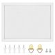NVNOO 14.6 in. x 11 in. x 0.7 in. White Outdoor/Indoor Cork Bulletin Board for Office, School and Home (1-pack)