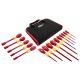 Wiha 1000-Volt Insulated Soft Finish Screwdriver Set and Nut Driver Set (15-Piece)