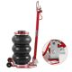 SKYSHALO Air Jack, 3 Ton/6600 lbs. Triple Bag Air Jack, Airbag Jack with 6-Steel Pipes, Lift up to 17.7 in. (Red)