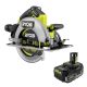RYOBI ONE+ HP 18V Brushless Cordless 7-1/4 in. Circular Saw with 4.0 Ah HIGH PERFORMANCE EDGE Battery