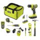 RYOBI ONE+ 18V Cordless 3/8 in. Drill Kit with 1.5 Ah Battery, Charger, 53 Accessories, and Whole Stud Finder