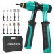 MYWISH Rivet Nut Tool, Rivnut Tool, Professional Ratchet Nutsert Tool Kit, Nutsert Gun Kit with 10 SAE and Metric Mandrels