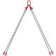 SKYSHALO Chain Sling, 1/4 in. x 5 ft. Lifting Chains with Hooks, G80 Chain Hoist Lifts, 6600 lbs. /3 Ton Lifting Sling Chains