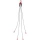 SKYSHALO Chain Sling, 3/8 in. x 10 ft. Lifting Chains with Hooks, G80 Chain Hoist Lifts, 18400 lbs. Lifting Sling Chains