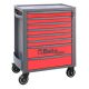 Beta RSC24 Heavy Duty 29 in. Wide Red Steel Rolling Tool Box, 8-Drawers, Ball Bearing Slides, 5 in. Casters, Made in Italy