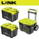 RYOBI LINK 22.2 in. Rolling Tool Box with LINK Compact Drawer Set (Set of 2)