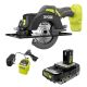 RYOBI ONE+ 18V Cordless 4-1/2 in. Circular Saw Kit with 2 Ah Battery and Charger