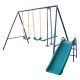 Bon Furni Blue Metal Outdoor Playset with Glider