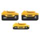 DEWALT 20V MAX Lithium-Ion 2.0 Ah and (2) 4.0 Ah Battery Packs (3-Pack)