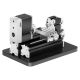 SKYSHALO Mini Metal Lathe Machine 2.76 x 5.12 in. 36W Power Metal Lathe 20000 RPM Speed with 3-jaw Chuck Aluminum Alloy Handwheel