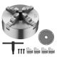 SKYSHALO 4-Jaw Lathe Chuck, 8 in. Self-Centering Chuck with 1 1/2 in. - 8 Threaded Backing Plate, 0.16-7.87 in. Clamping Range
