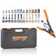 SKYSHALO 16 in. Rivet Nut Tool, 13PCS Metric and SAE Mandrels, 186PCS Rivet Nuts, Semi-auto Retraction, M3-M12,1/4-20 to 10-24