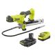 RYOBI ONE+ 18V Cordless Grease Gun with 2.0 Ah Battery and Charger Kit