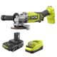RYOBI ONE+ 18V Cordless 4-1/2 in. Angle Grinder with 2.0 Ah Battery and Charger Kit