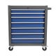 Damodpoy 12.99 in. Rolling Tool Chest with 7-Drawer Tool Box with Wheels Multifunctional Tool Cart for Garage