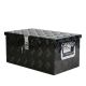 Damodpoy 20in Black Aluminum Tool long Box 5 Bar Tread Flat box for Truck Car Outdoor Trailer