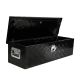 Damodpoy 39 Inch Aluminum Truck Tool long Box, Gas Strut, Truck Bed Tool Box with Side Handle, Lock and 2 Keys