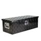 Damodpoy 30in Heavy Duty Black Aluminum 5 Bar Tread Tool long Box Truck Pickup Trailer Toolbox Underbody Storage+Lock+Keys