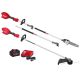 Milwaukee M18 FUEL 18V 10 in. Brushless Cordless Battery Powered QUIK-LOK Pole Saw & String Trimmer w/ 8.0 Ah Battery, Charger