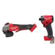 Milwaukee M18 FUEL 18V Lith-Ion Brushless Cordless 4-1/2 in. /5 in. Grinder w/ Variable Speed & Paddle Switch w/ Impact Driver