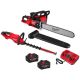 Milwaukee M18 FUEL 18V Brushless Cordless 20 in. Dual Battery Chainsaw Kit w/ 24 in. Hedge Trimmer, (2) 8.0 Ah Batteries, Charger