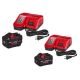 Milwaukee M18 18-Volt Lithium-Ion REDLITHIUM FORGE Starter Kit with 12. 0Ah & 8. 0Ah Battery and (2) Rapid Charger