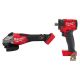 Milwaukee M18 FUEL 18V Lith-Ion Brushless Cordless 4-1/2 in. /6 in. Braking Grinder w/ Slide Switch w/ 1/2 in. Impact Wrench