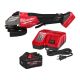 Milwaukee M18 FUEL ONE-KEY 18V Lith-Ion Brushless Cordless 4-1/2 in./6 in. Variable Speed Braking Grinder w/ 8.0Ah Battery/Charger