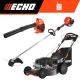 ECHO 21 in. 190 cc Gas 3-in-1 RWD Self-Propelled Lawn Mower Combo Kit with 21.2 cc SRM-225 String Trimmer and 25.4 cc Blower